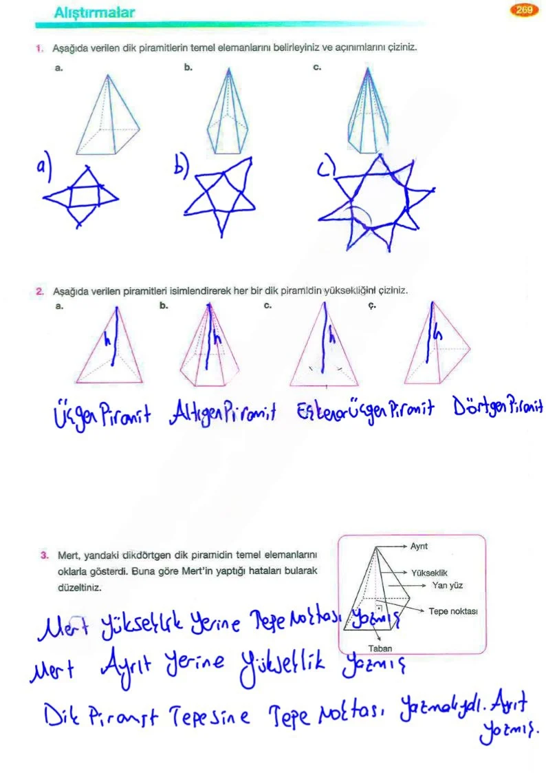 8. Sınıf Matematik Ders Kitabı Cevapları Berkay Yayınları Sayfa 269 Çözüm Görseli