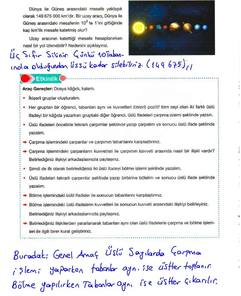 8. Sınıf Matematik Ders Kitabı Cevapları Berkay Yayınları Sayfa 36 Çözüm Görseli