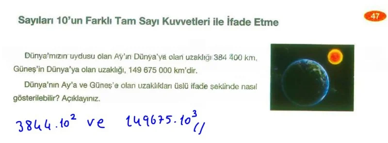 8. Sınıf Matematik Ders Kitabı Cevapları Berkay Yayınları Sayfa 47 Çözüm Görseli