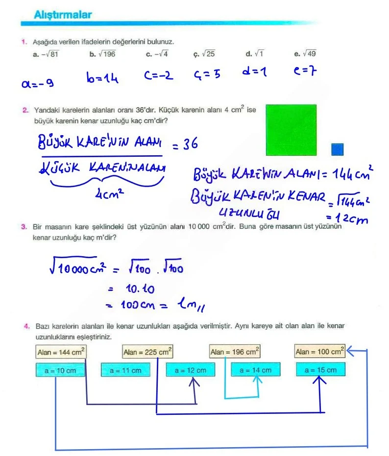 8. Sınıf Matematik Ders Kitabı Cevapları Berkay Yayınları Sayfa 57 Çözüm Görseli