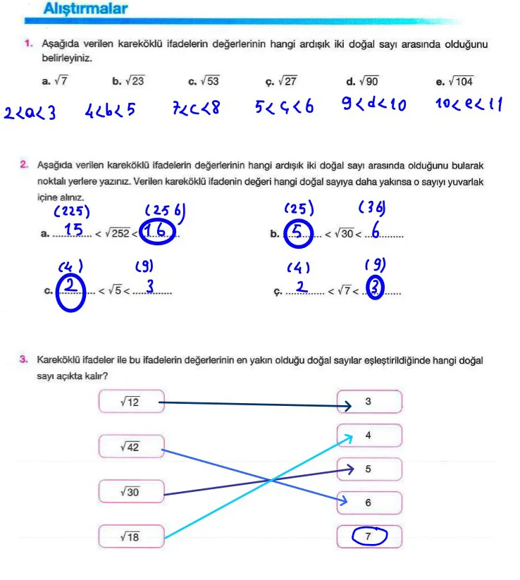8. Sınıf Matematik Ders Kitabı Cevapları Berkay Yayınları Sayfa 60 Çözüm Görseli