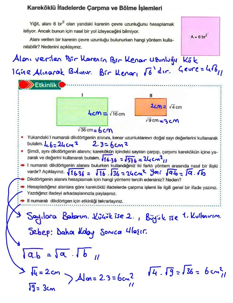 8. Sınıf Matematik Ders Kitabı Cevapları Berkay Yayınları Sayfa 64 Çözüm Görseli