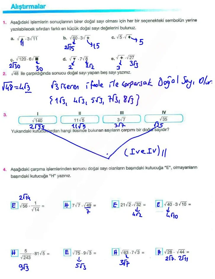 8. Sınıf Matematik Ders Kitabı Cevapları Berkay Yayınları Sayfa 75 Çözüm Görseli