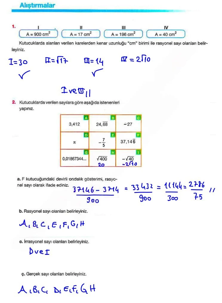 8. Sınıf Matematik Ders Kitabı Cevapları Berkay Yayınları Sayfa 80 Çözüm Görseli