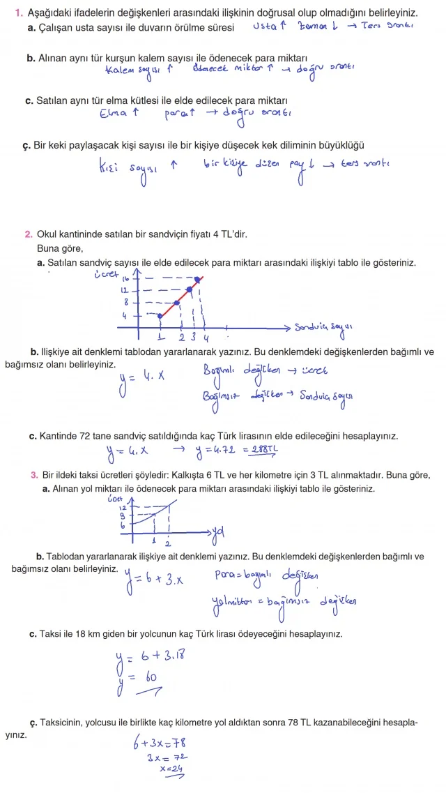 8. Sınıf Matematik Ders Kitabı Cevapları Koza Yayınları Sayfa 146 Çözüm Görseli