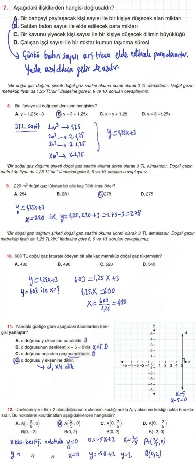 8. Sınıf Matematik Ders Kitabı Cevapları Koza Yayınları Sayfa 177 Çözüm Görseli