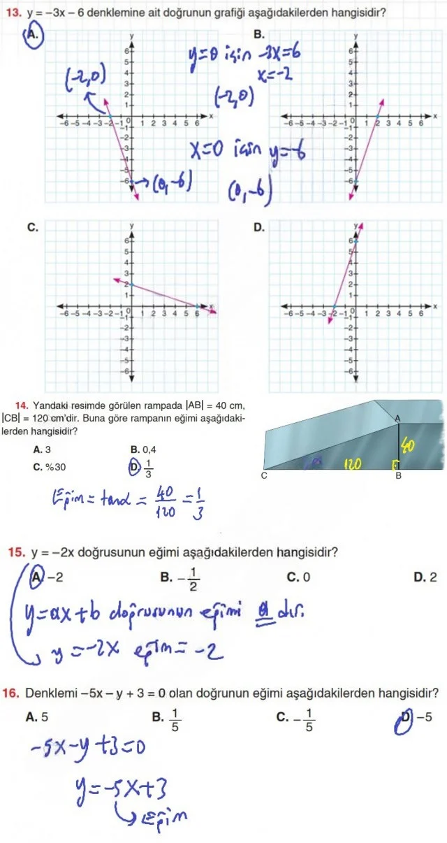 8. Sınıf Matematik Ders Kitabı Cevapları Koza Yayınları Sayfa 178 Çözüm Görseli