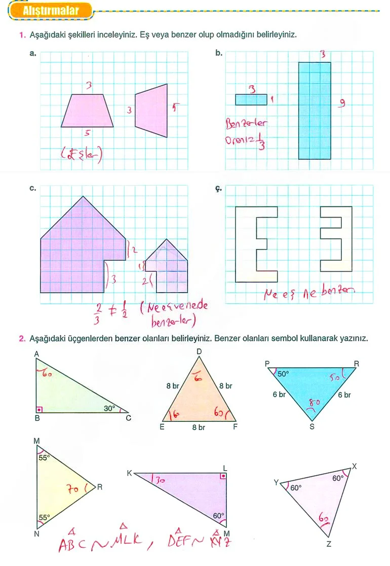 8. Sınıf Matematik Ders Kitabı Cevapları Koza Yayınları Sayfa 215 Çözüm Görseli