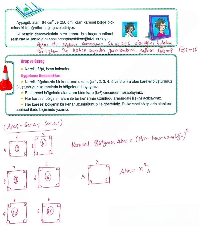 8. Sınıf Matematik Ders Kitabı Cevapları Koza Yayınları Sayfa 46 Çözüm Görseli