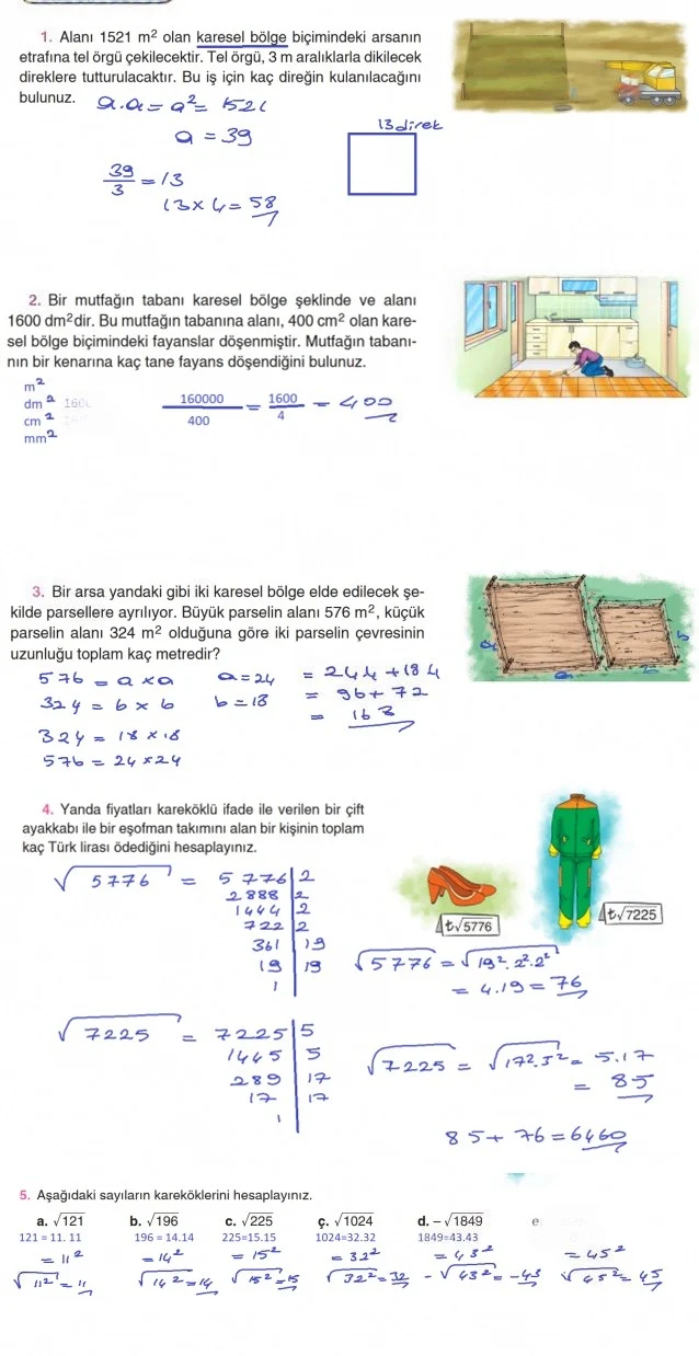 8. Sınıf Matematik Ders Kitabı Cevapları Koza Yayınları Sayfa 50 Çözüm Görseli