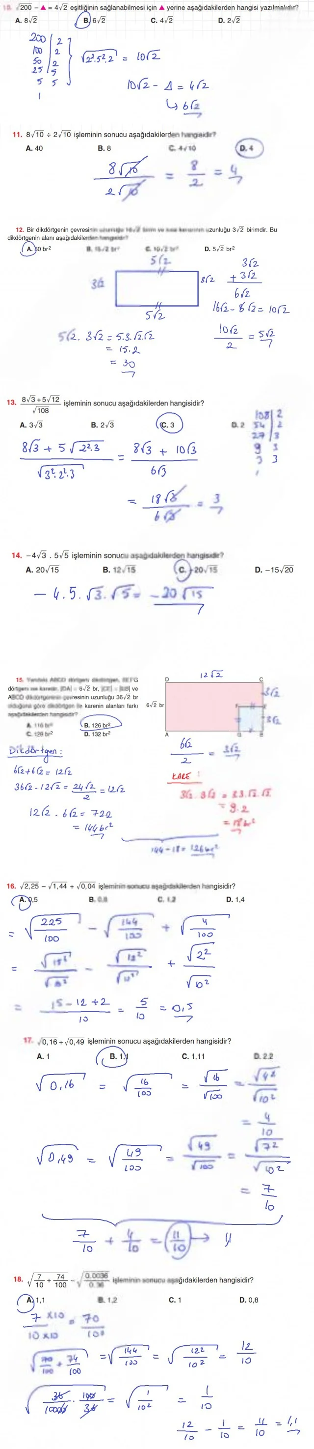8. Sınıf Matematik Ders Kitabı Cevapları Koza Yayınları Sayfa 90 Çözüm Görseli