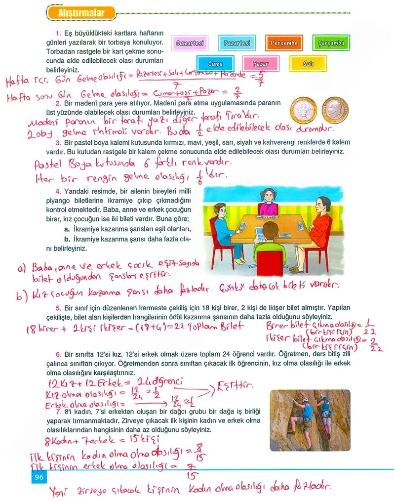 8. Sınıf Matematik Ders Kitabı Cevapları Koza Yayınları Sayfa 96 Çözüm Görseli
