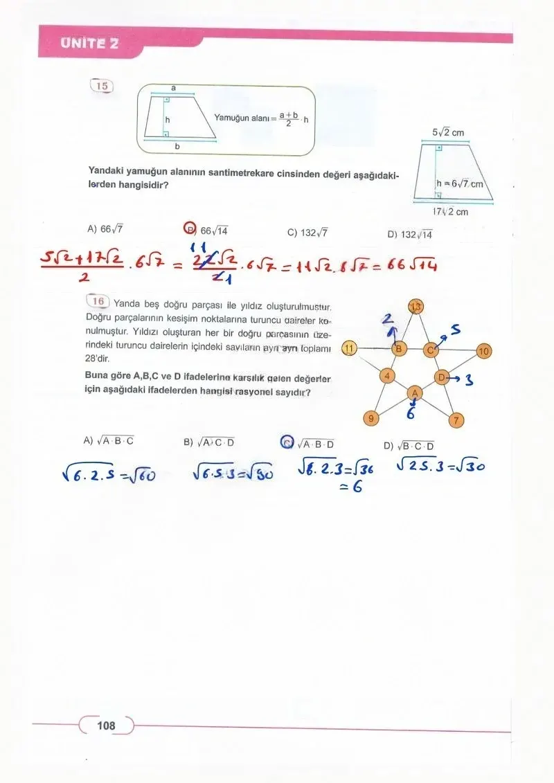 8. Sınıf Matematik Ders Kitabı Cevapları Meb Yayınları Sayfa 108 Çözüm Görseli