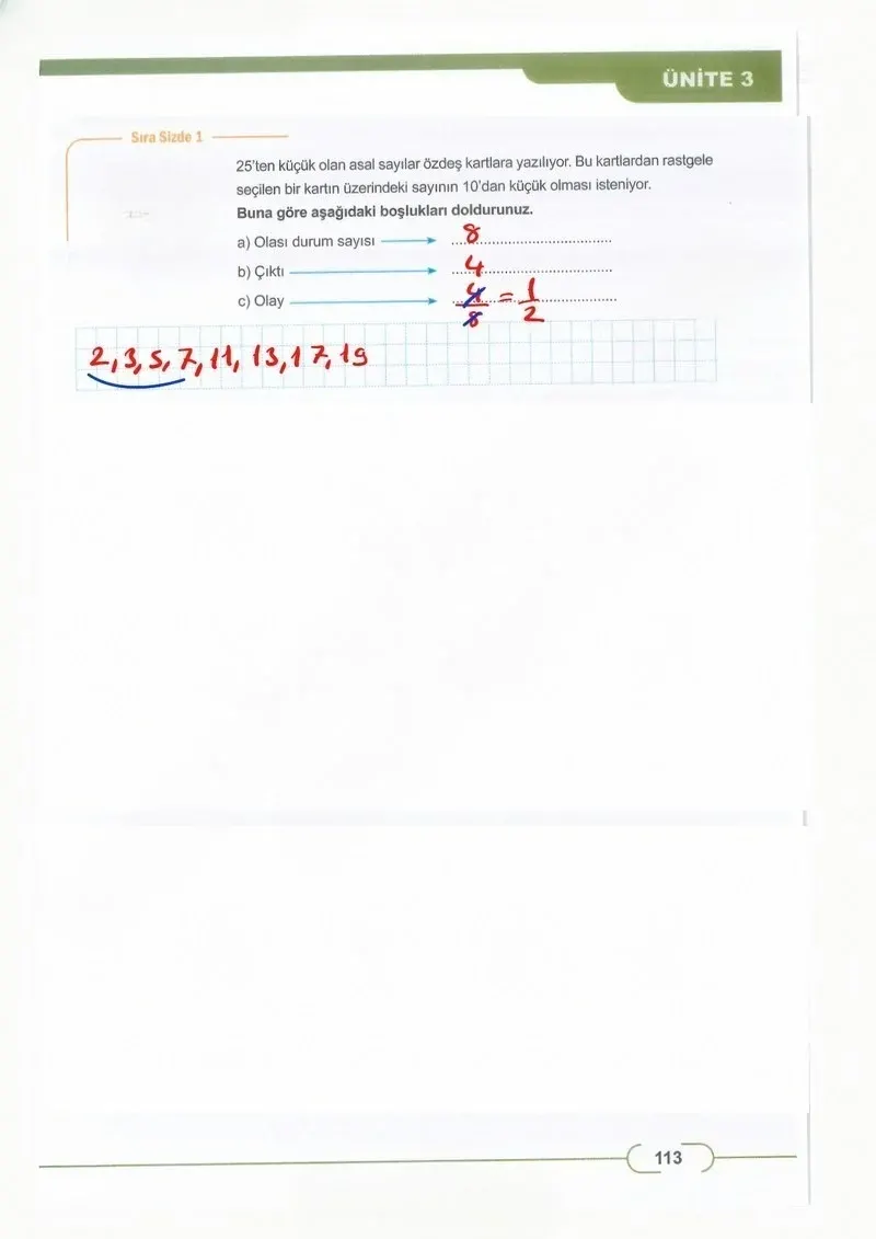 8. Sınıf Matematik Ders Kitabı Cevapları Meb Yayınları Sayfa 113 Çözüm Görseli