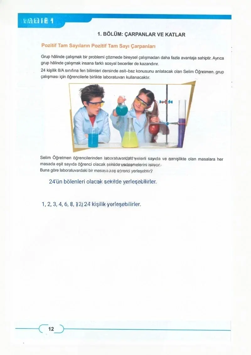 8. Sınıf Matematik Ders Kitabı Cevapları Meb Yayınları Sayfa 12 Çözüm Görseli
