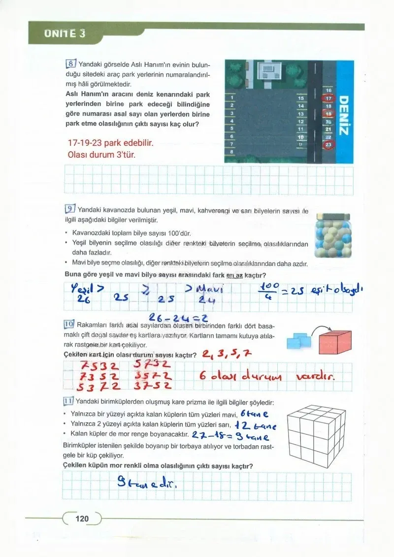 8. Sınıf Matematik Ders Kitabı Cevapları Meb Yayınları Sayfa 120 Çözüm Görseli