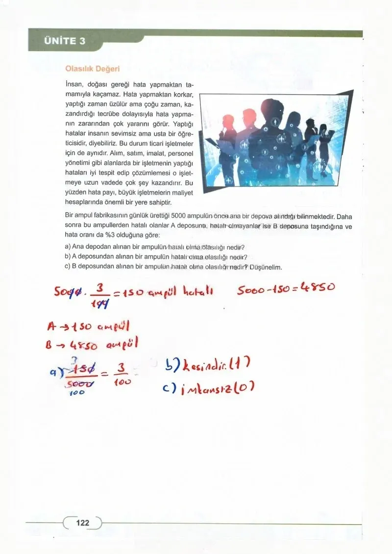 8. Sınıf Matematik Ders Kitabı Cevapları Meb Yayınları Sayfa 122 Çözüm Görseli