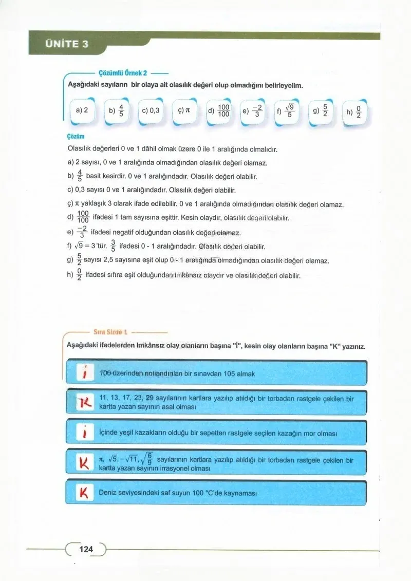 8. Sınıf Matematik Ders Kitabı Cevapları Meb Yayınları Sayfa 124 Çözüm Görseli