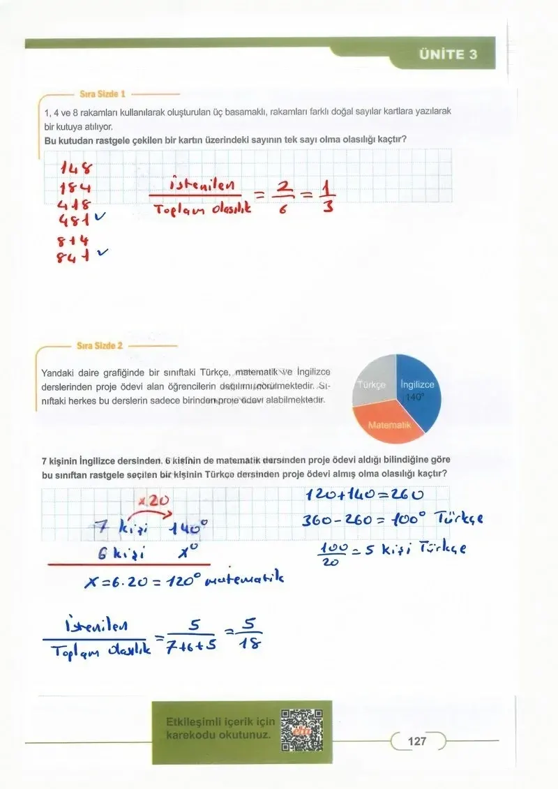 8. Sınıf Matematik Ders Kitabı Cevapları Meb Yayınları Sayfa 127 Çözüm Görseli