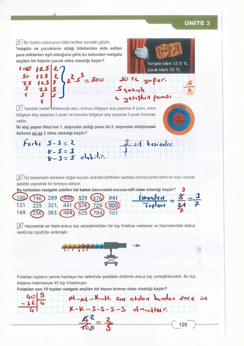 8. Sınıf Matematik Ders Kitabı Cevapları Meb Yayınları Sayfa 129 Çözüm Görseli