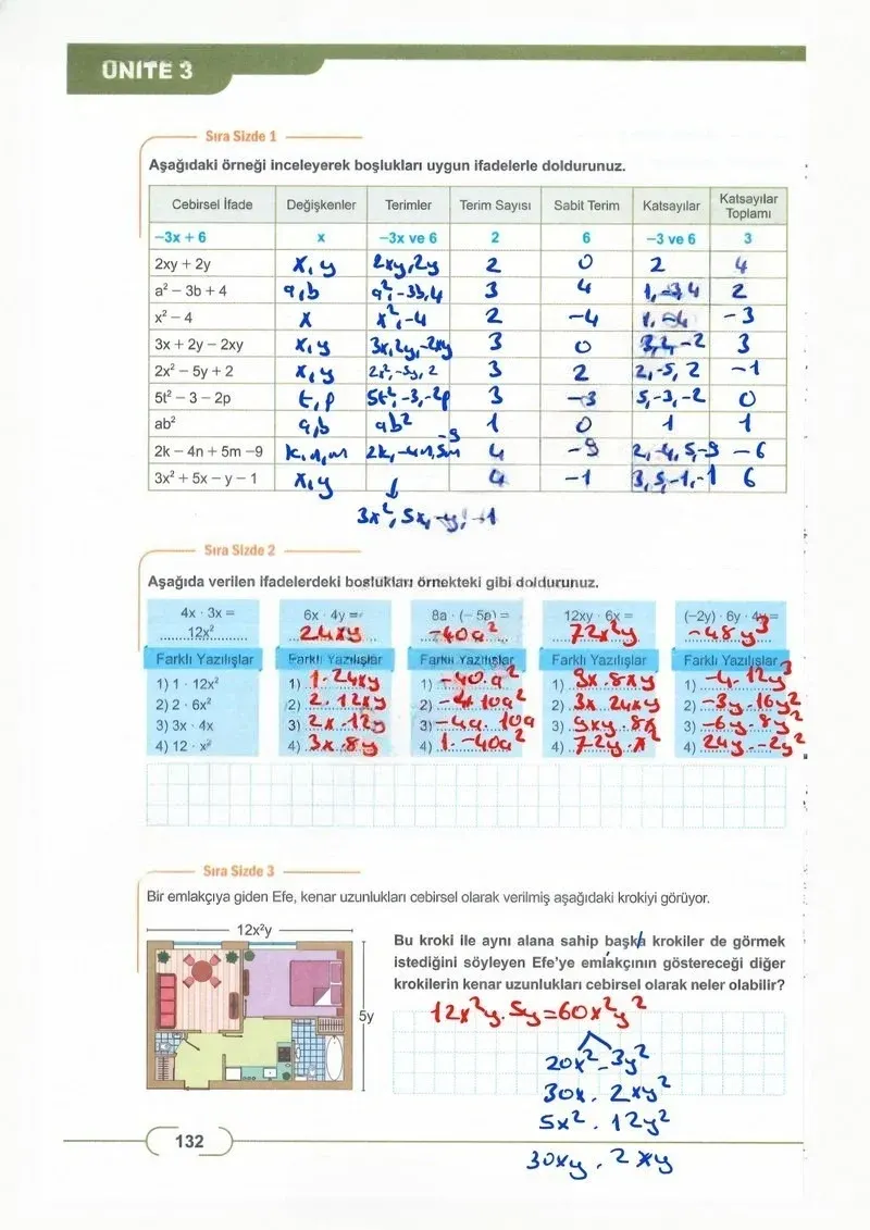 8. Sınıf Matematik Ders Kitabı Cevapları Meb Yayınları Sayfa 132 Çözüm Görseli