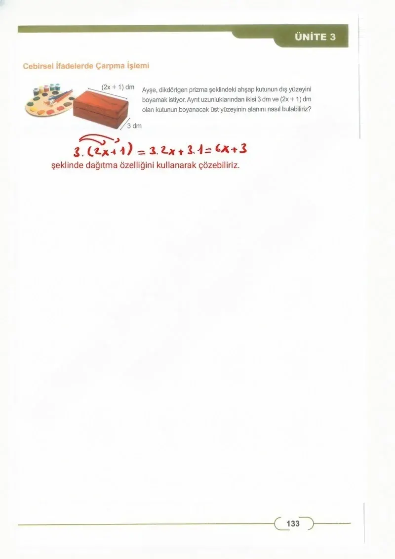 8. Sınıf Matematik Ders Kitabı Cevapları Meb Yayınları Sayfa 133 Çözüm Görseli