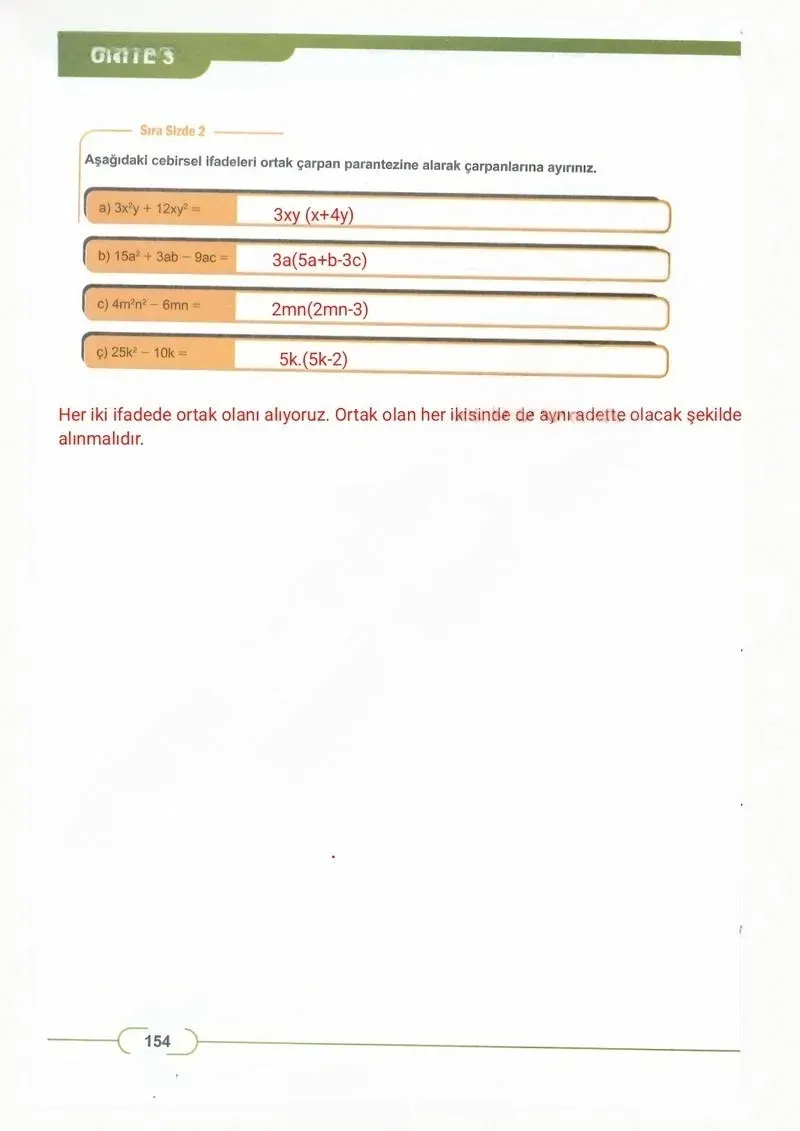8. Sınıf Matematik Ders Kitabı Cevapları Meb Yayınları Sayfa 154 Çözüm Görseli