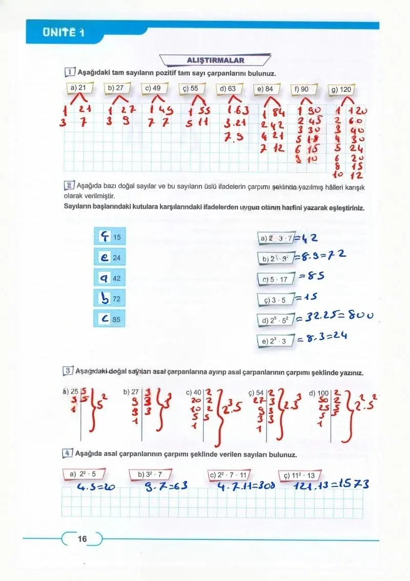 8. Sınıf Matematik Ders Kitabı Cevapları Meb Yayınları Sayfa 16 Çözüm Görseli