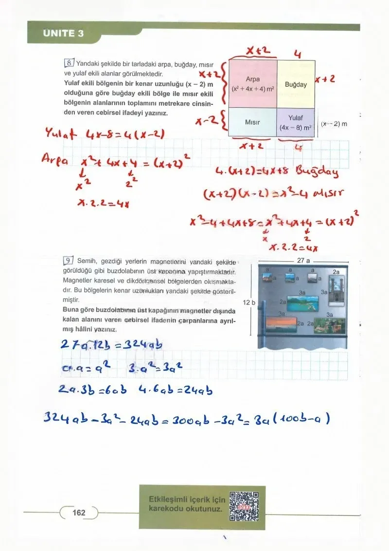 8. Sınıf Matematik Ders Kitabı Cevapları Meb Yayınları Sayfa 162 Çözüm Görseli