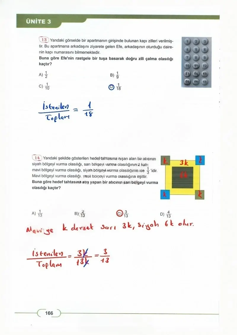 8. Sınıf Matematik Ders Kitabı Cevapları Meb Yayınları Sayfa 166 Çözüm Görseli