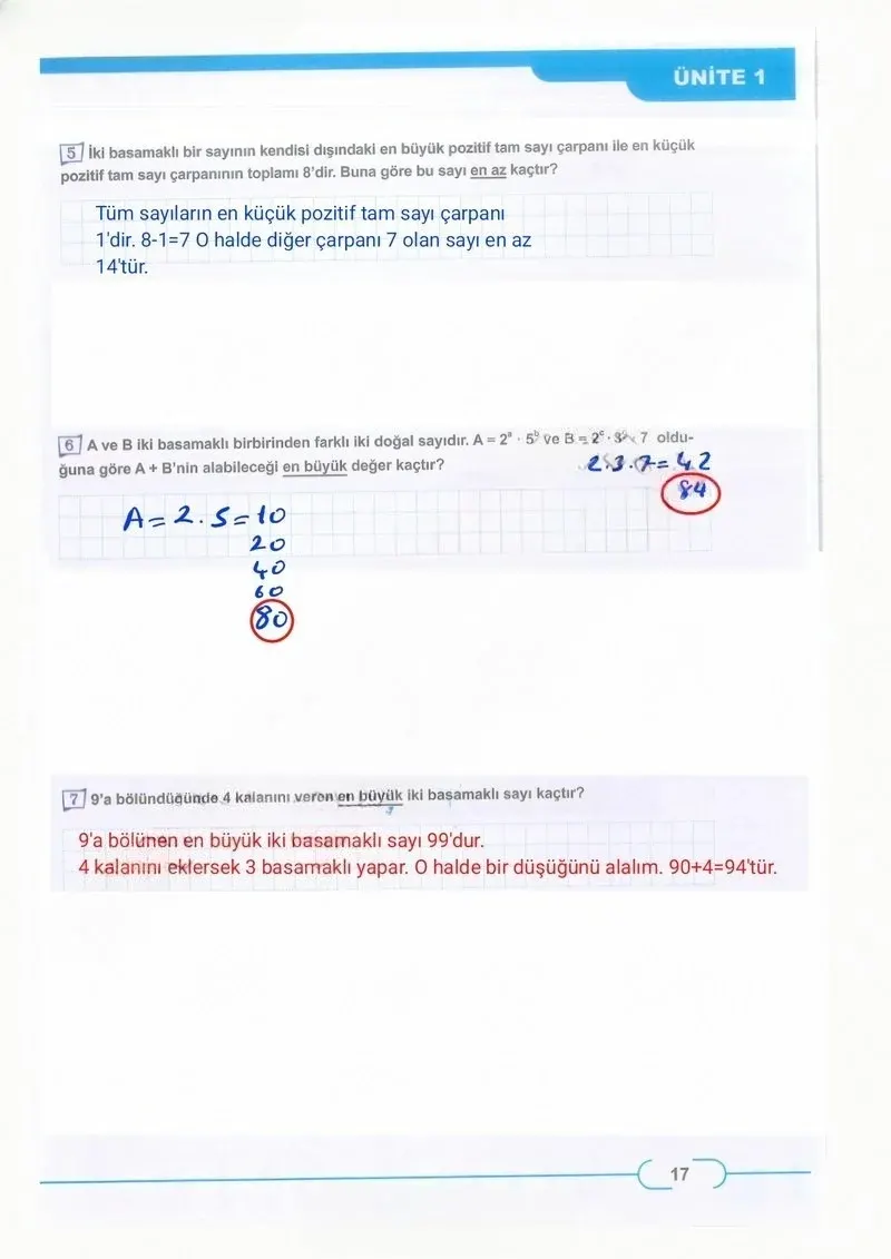 8. Sınıf Matematik Ders Kitabı Cevapları Meb Yayınları Sayfa 17 Çözüm Görseli