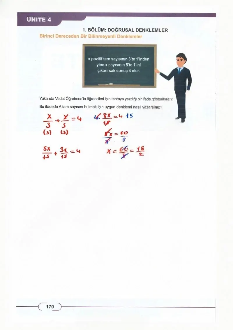 8. Sınıf Matematik Ders Kitabı Cevapları Meb Yayınları Sayfa 170 Çözüm Görseli