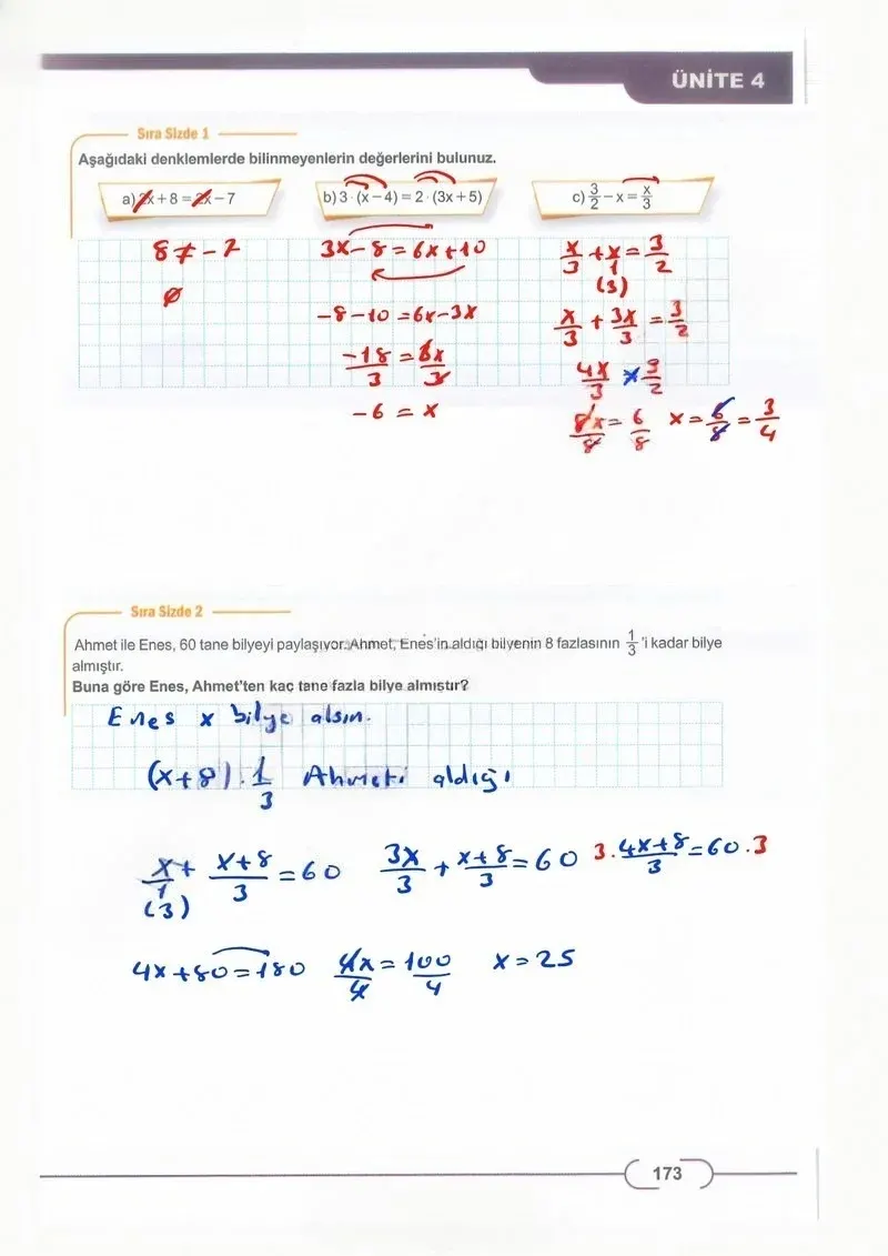 8. Sınıf Matematik Ders Kitabı Cevapları Meb Yayınları Sayfa 173 Çözüm Görseli
