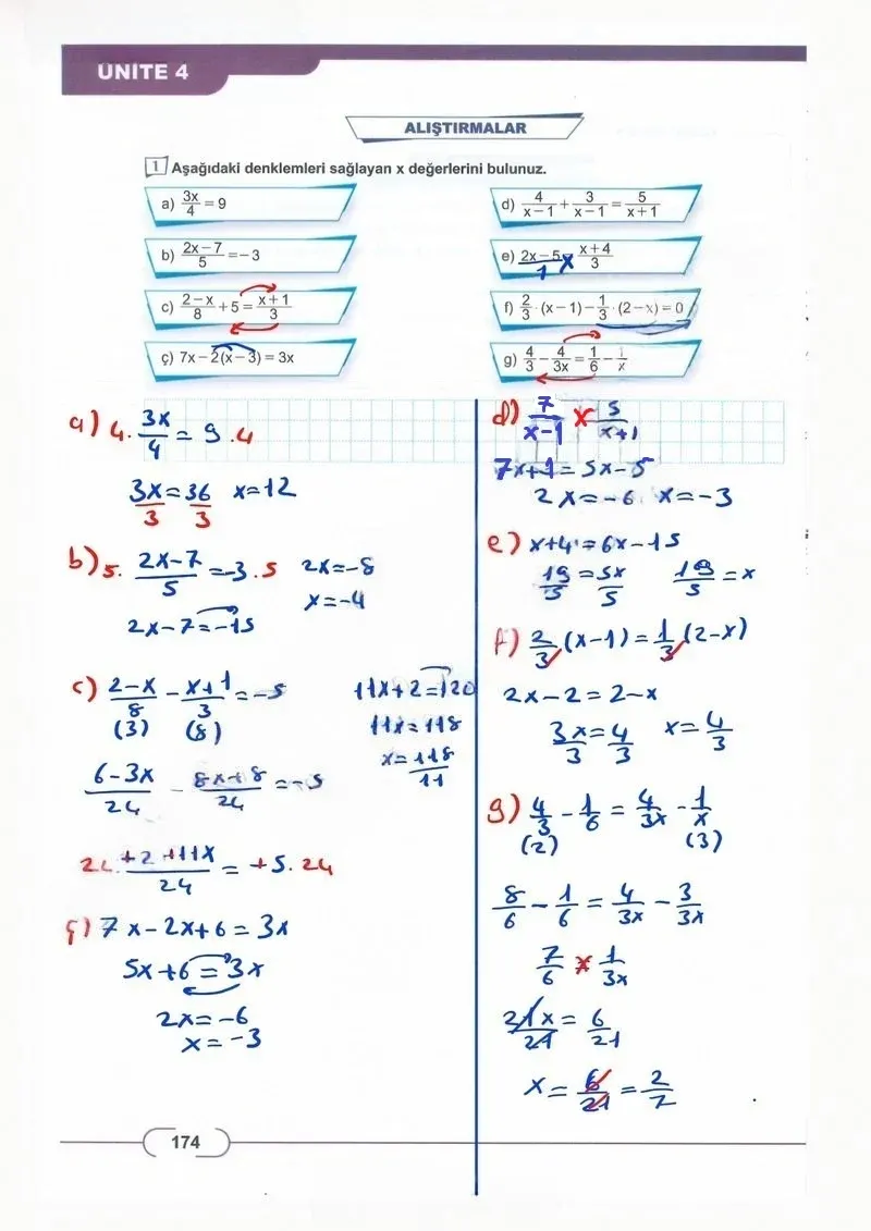 8. Sınıf Matematik Ders Kitabı Cevapları Meb Yayınları Sayfa 174 Çözüm Görseli