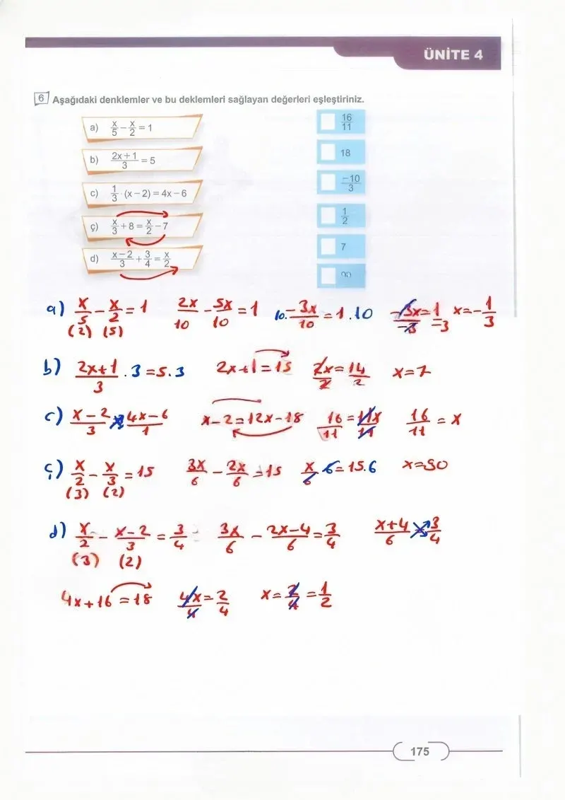 8. Sınıf Matematik Ders Kitabı Cevapları Meb Yayınları Sayfa 175 Çözüm Görseli
