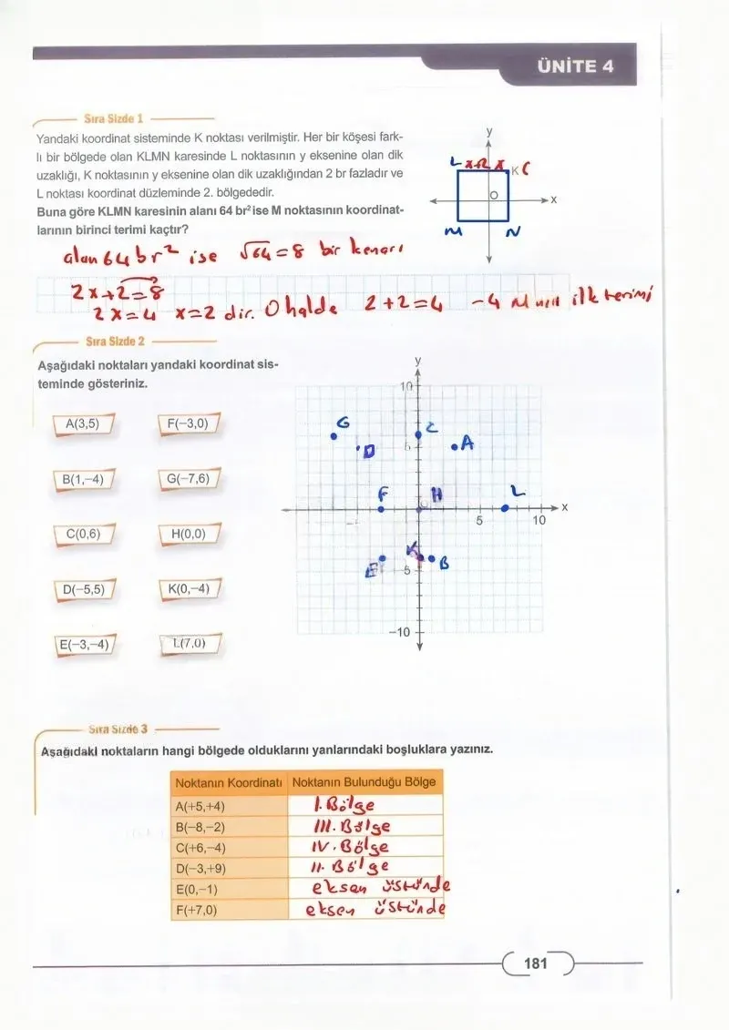8. Sınıf Matematik Ders Kitabı Cevapları Meb Yayınları Sayfa 181 Çözüm Görseli