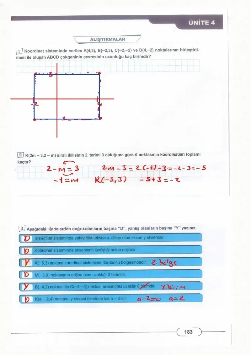 8. Sınıf Matematik Ders Kitabı Cevapları Meb Yayınları Sayfa 183 Çözüm Görseli