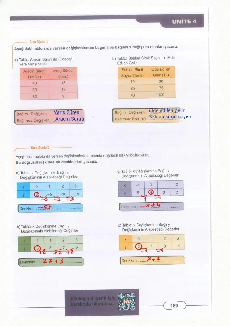 8. Sınıf Matematik Ders Kitabı Cevapları Meb Yayınları Sayfa 189 Çözüm Görseli