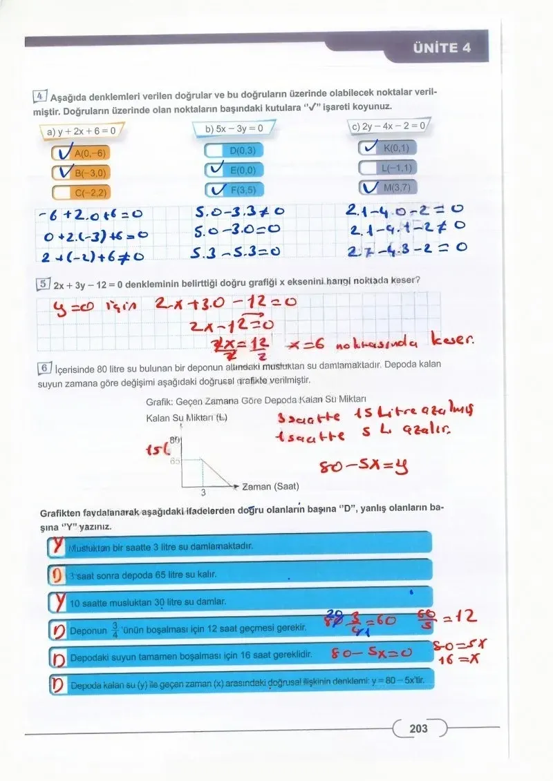 8. Sınıf Matematik Ders Kitabı Cevapları Meb Yayınları Sayfa 203 Çözüm Görseli