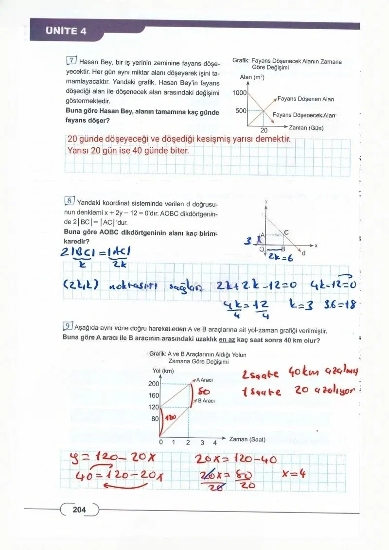 8. Sınıf Matematik Ders Kitabı Cevapları Meb Yayınları Sayfa 204 Çözüm Görseli