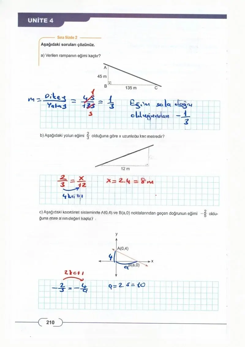 8. Sınıf Matematik Ders Kitabı Cevapları Meb Yayınları Sayfa 210 Çözüm Görseli