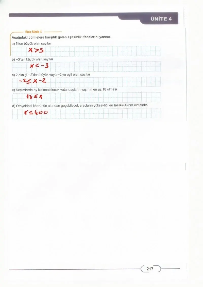 8. Sınıf Matematik Ders Kitabı Cevapları Meb Yayınları Sayfa 217 Çözüm Görseli