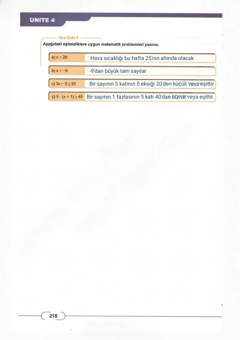 8. Sınıf Matematik Ders Kitabı Cevapları Meb Yayınları Sayfa 218 Çözüm Görseli
