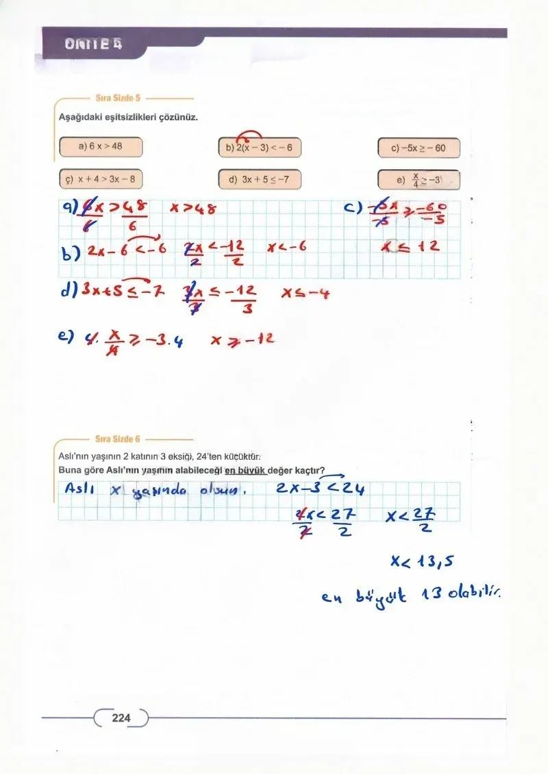 8. Sınıf Matematik Ders Kitabı Cevapları Meb Yayınları Sayfa 224 Çözüm Görseli