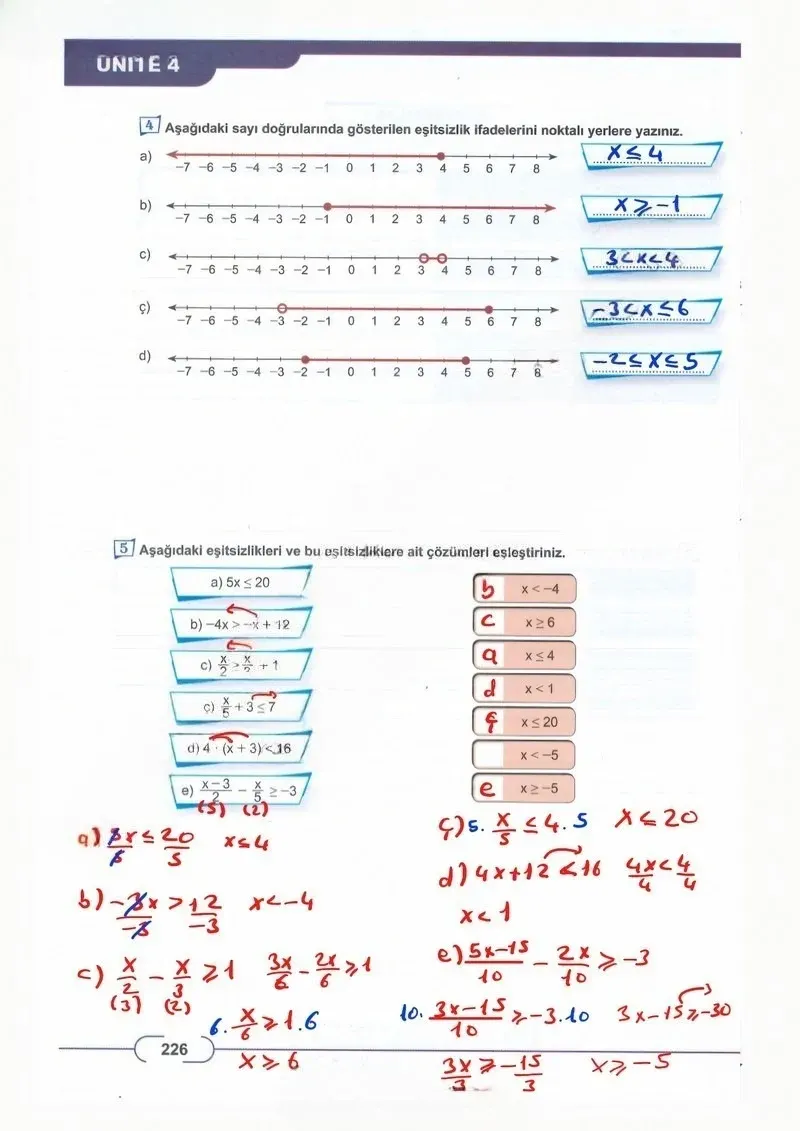 8. Sınıf Matematik Ders Kitabı Cevapları Meb Yayınları Sayfa 226 Çözüm Görseli