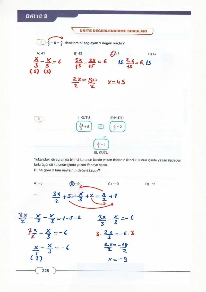 8. Sınıf Matematik Ders Kitabı Cevapları Meb Yayınları Sayfa 228 Çözüm Görseli