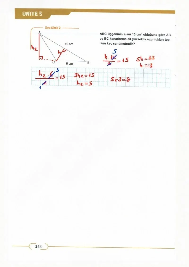 8. Sınıf Matematik Ders Kitabı Cevapları Meb Yayınları Sayfa 244 Çözüm Görseli