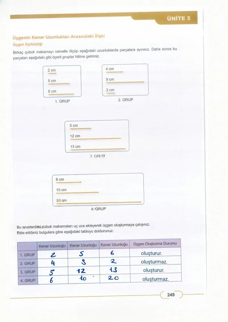 8. Sınıf Matematik Ders Kitabı Cevapları Meb Yayınları Sayfa 249 Çözüm Görseli