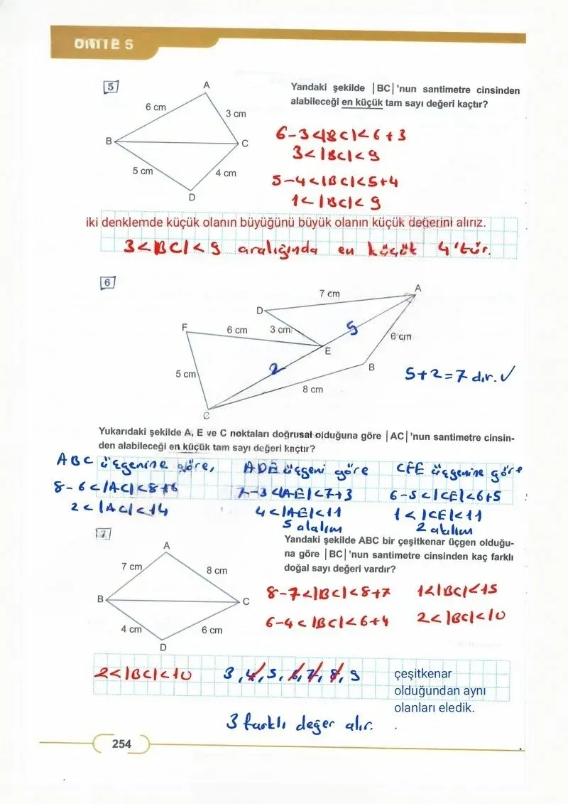 8. Sınıf Matematik Ders Kitabı Cevapları Meb Yayınları Sayfa 254 Çözüm Görseli