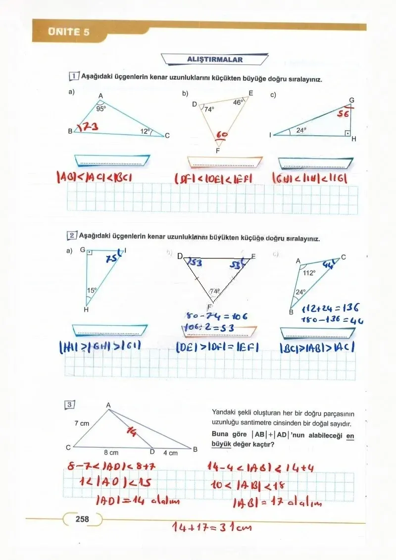 8. Sınıf Matematik Ders Kitabı Cevapları Meb Yayınları Sayfa 258 Çözüm Görseli